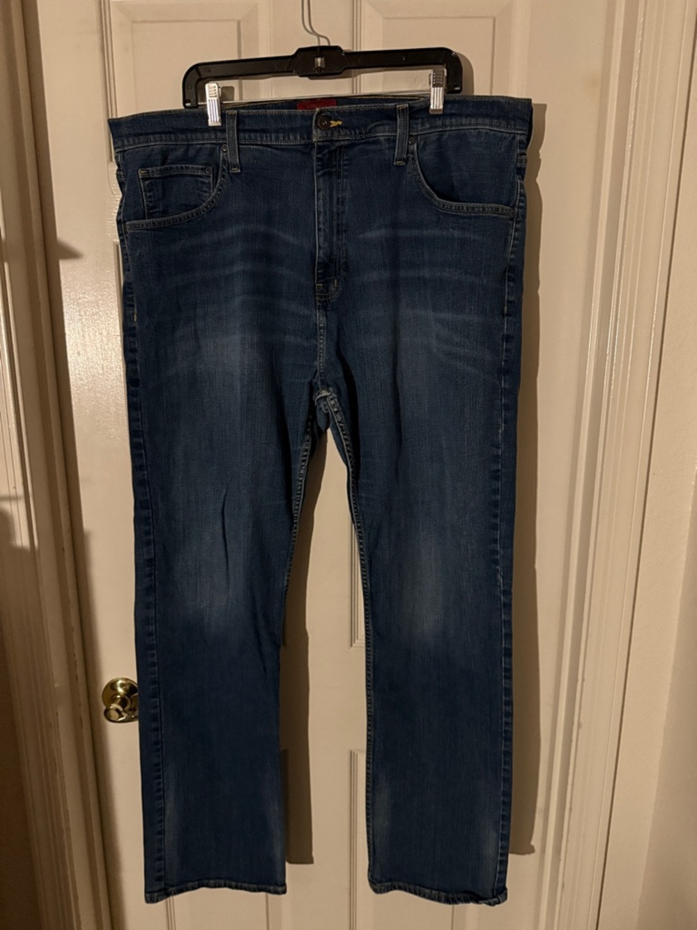 44x34 The Foundry Supply Co. Men’s Dark Blue Straight Jeans